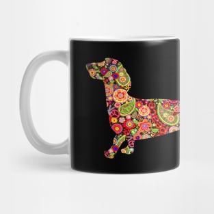 Dachshund Girl-Funny Dachshund Hippie Dog Lovers Mug